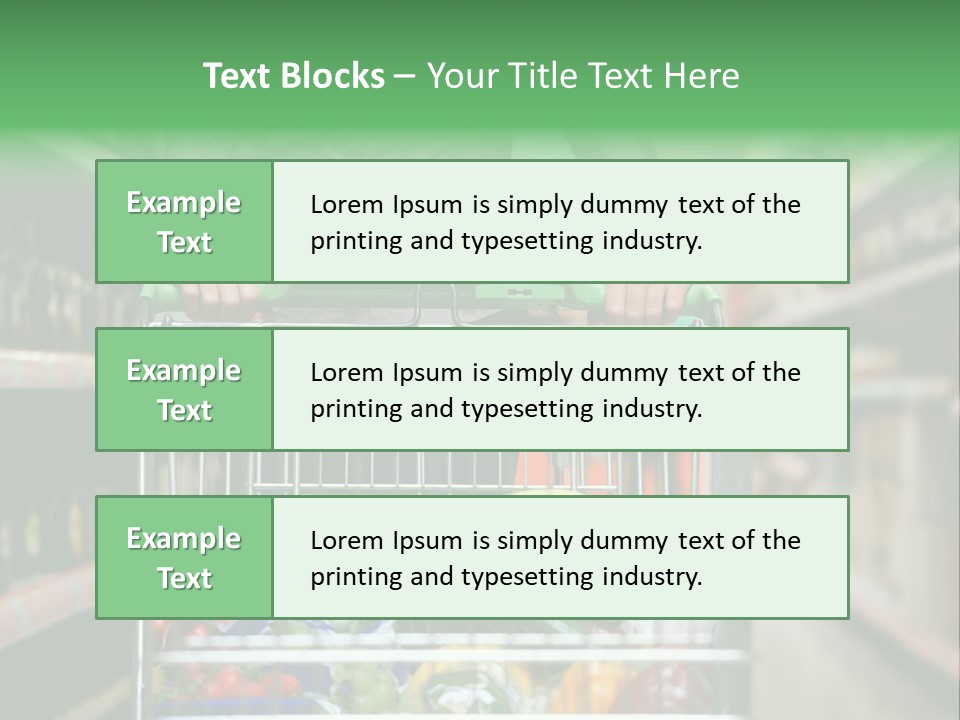Closeup Consumer Market PowerPoint Template