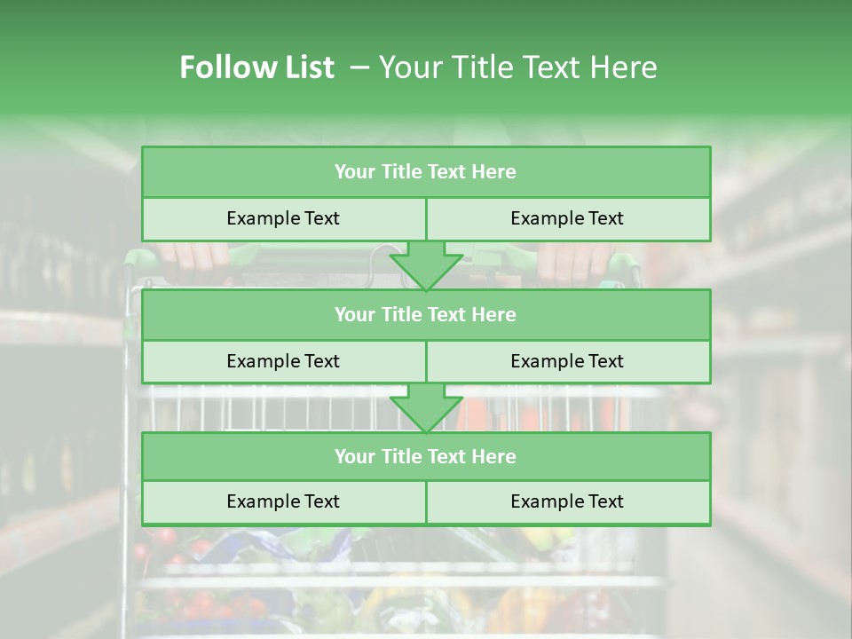 Closeup Consumer Market PowerPoint Template