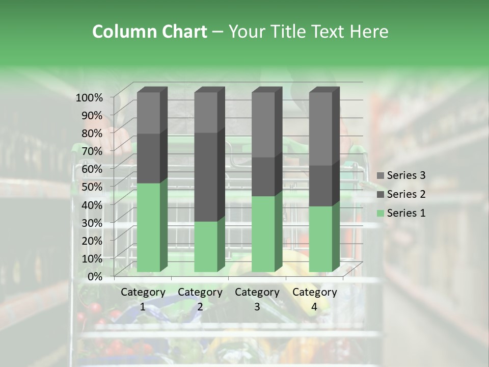 Closeup Consumer Market PowerPoint Template
