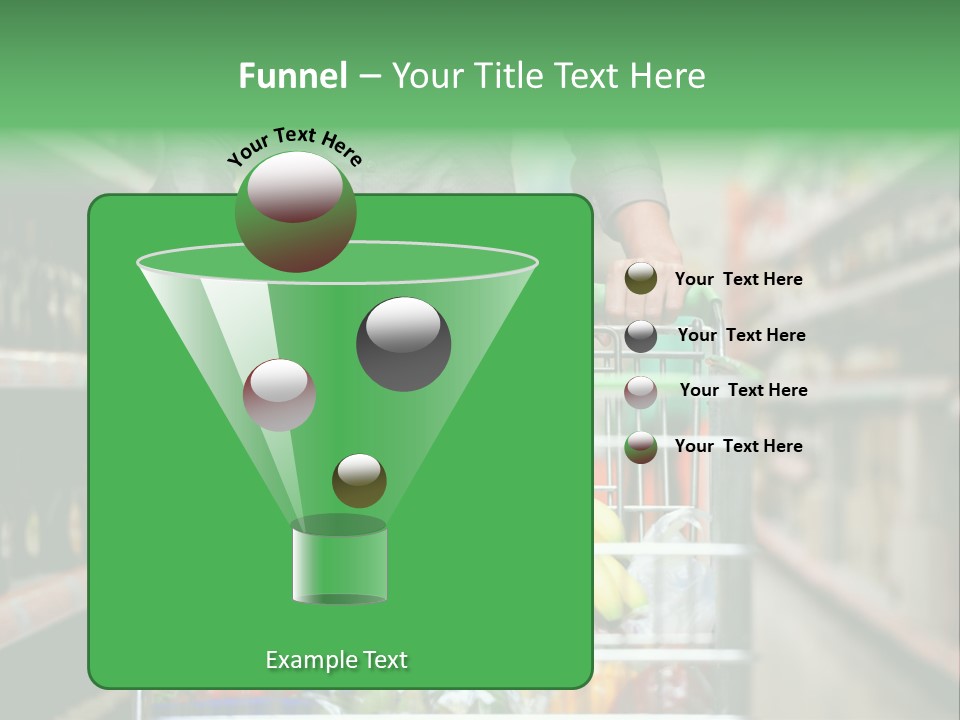 Closeup Consumer Market PowerPoint Template