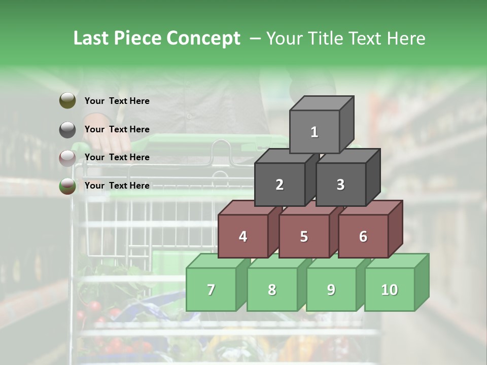Closeup Consumer Market PowerPoint Template