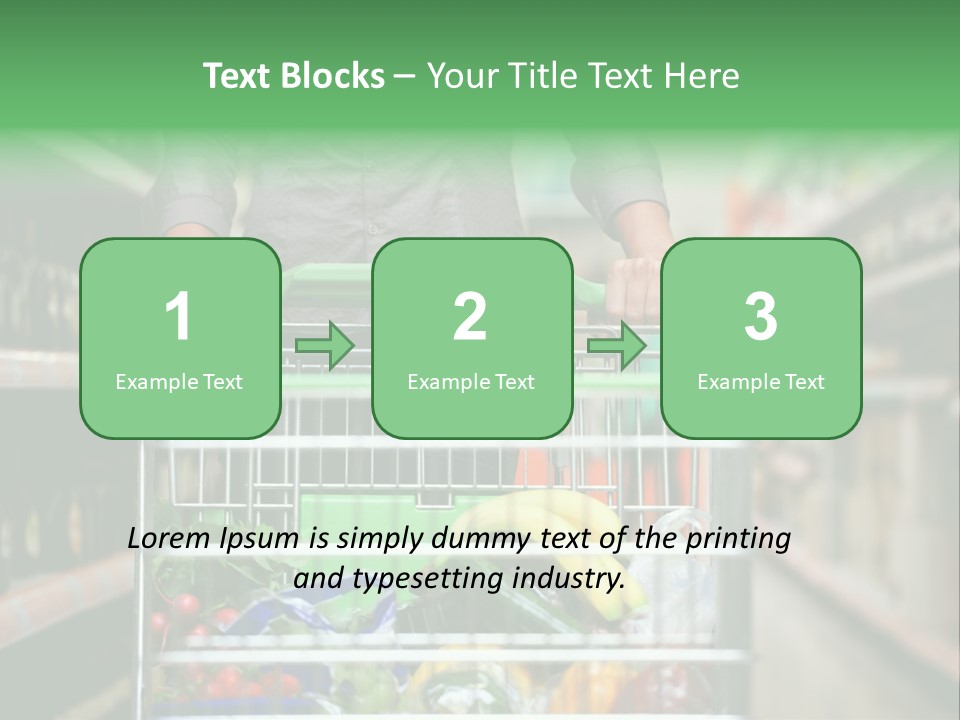 Closeup Consumer Market PowerPoint Template