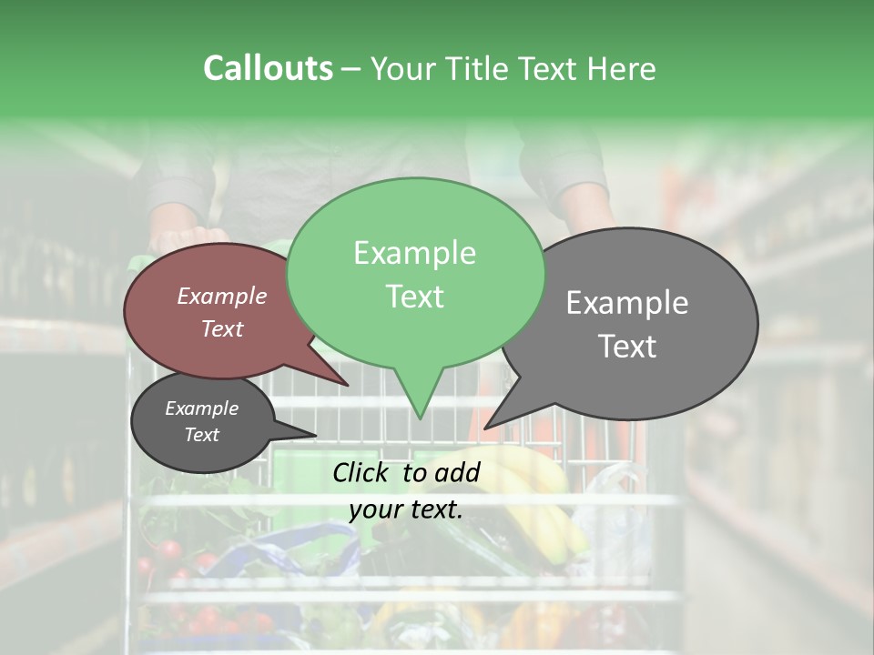 Closeup Consumer Market PowerPoint Template