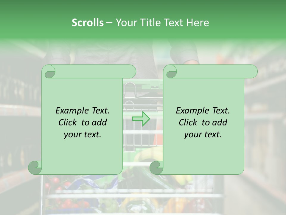 Closeup Consumer Market PowerPoint Template