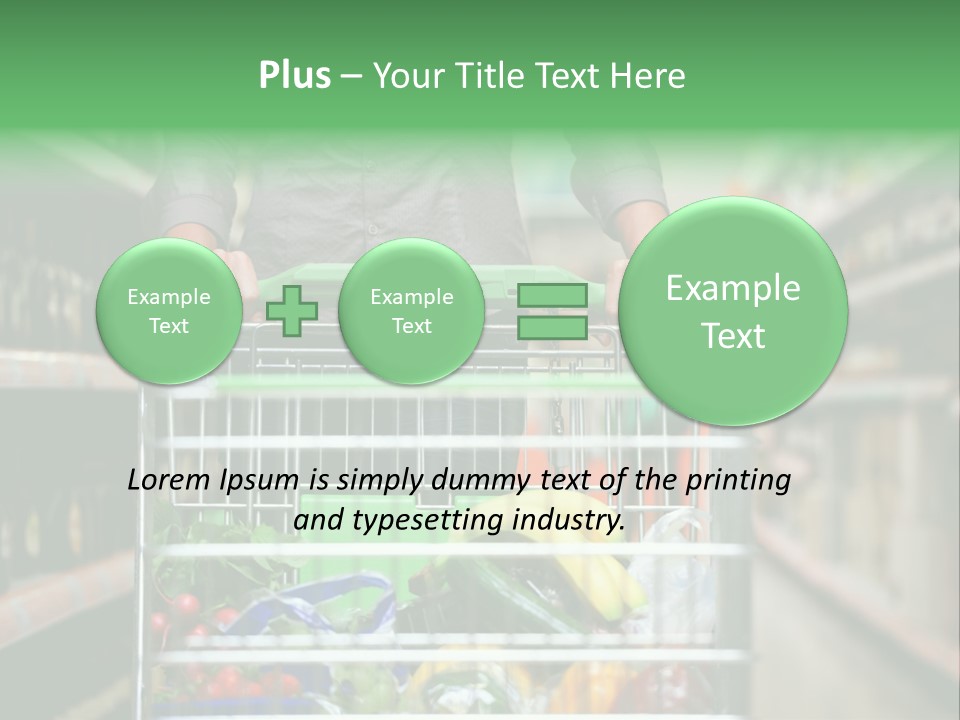 Closeup Consumer Market PowerPoint Template