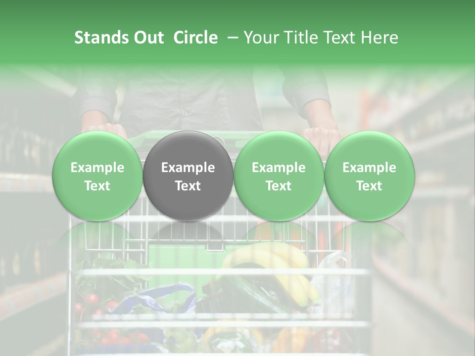Closeup Consumer Market PowerPoint Template