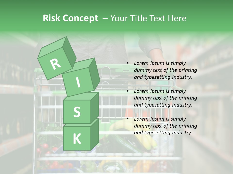 Closeup Consumer Market PowerPoint Template