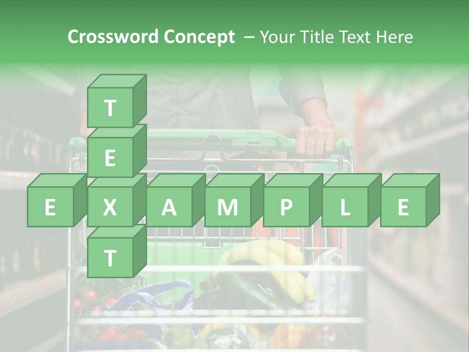 Closeup Consumer Market PowerPoint Template