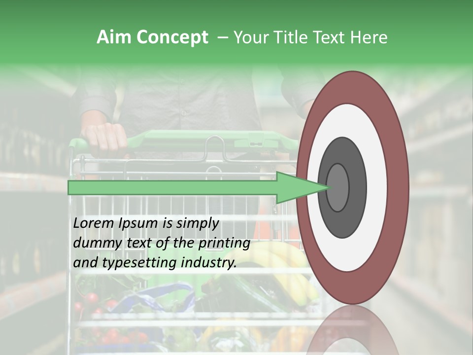 Closeup Consumer Market PowerPoint Template