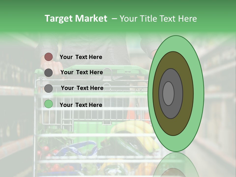 Closeup Consumer Market PowerPoint Template