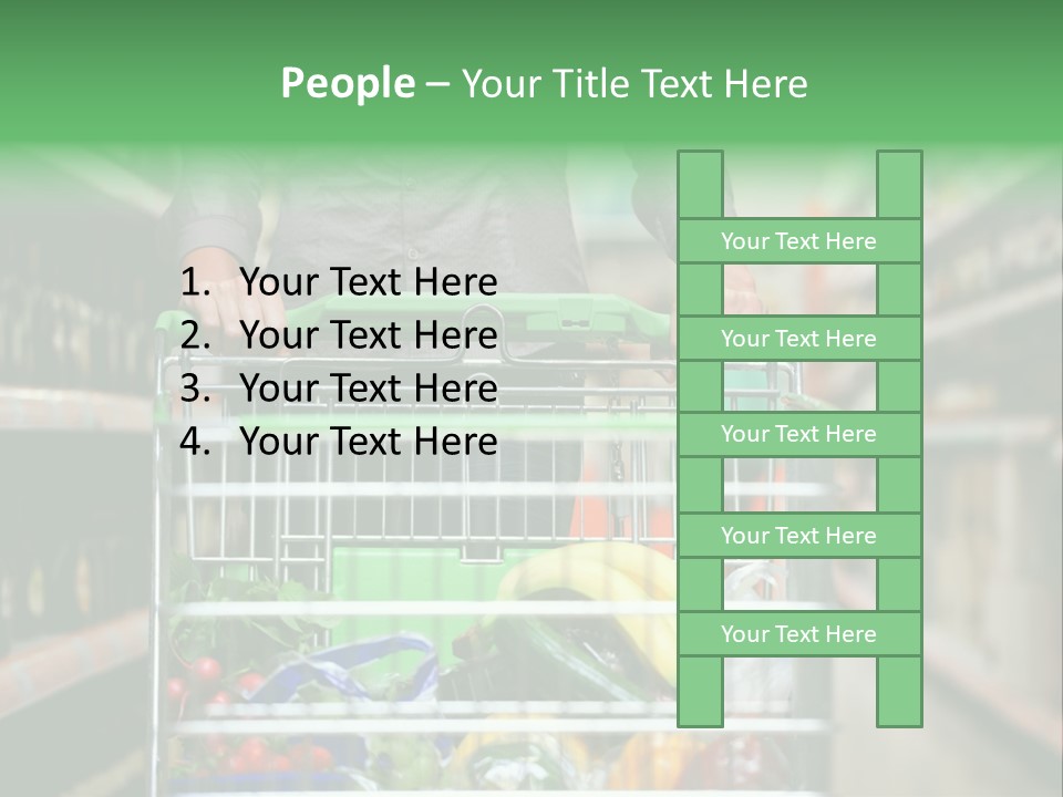 Closeup Consumer Market PowerPoint Template