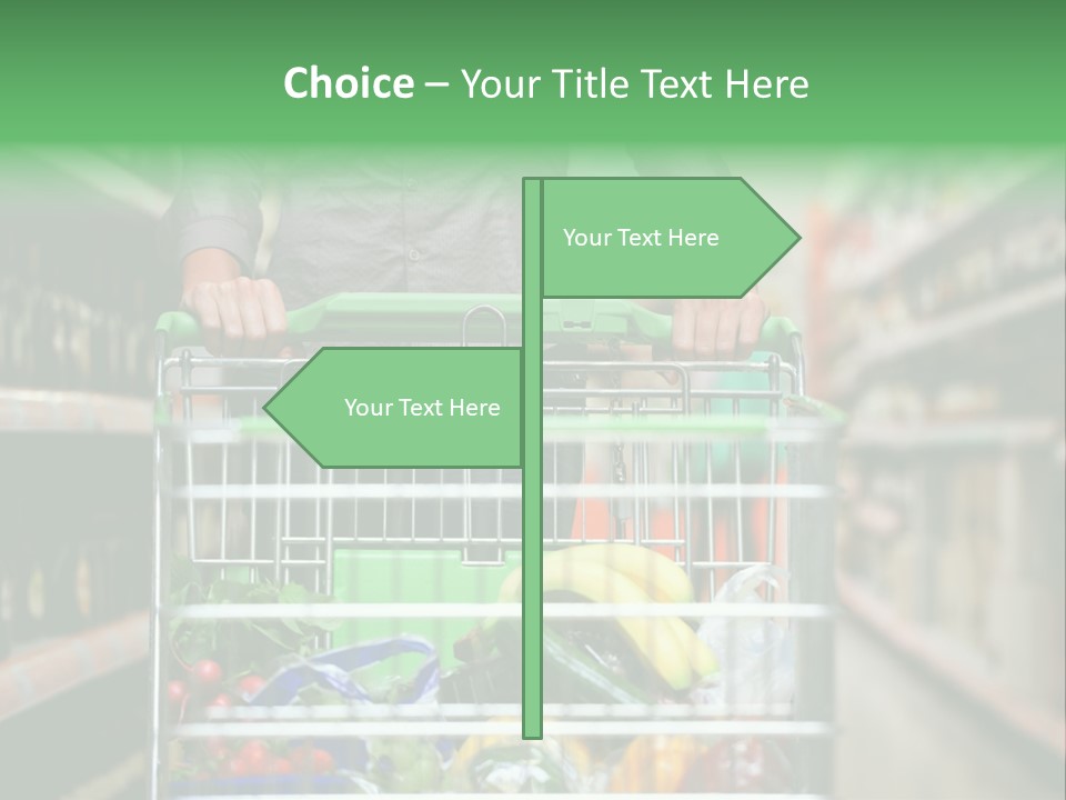 Closeup Consumer Market PowerPoint Template