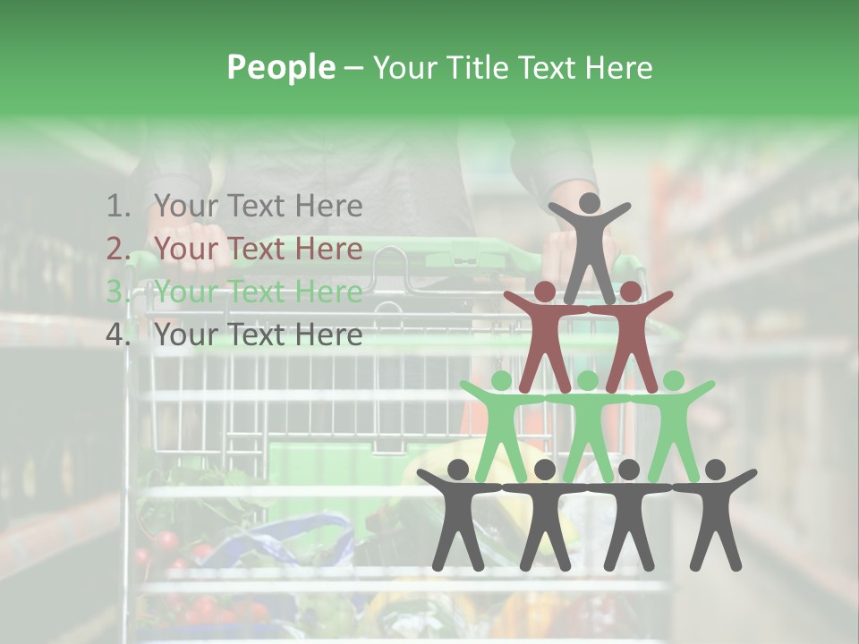 Closeup Consumer Market PowerPoint Template