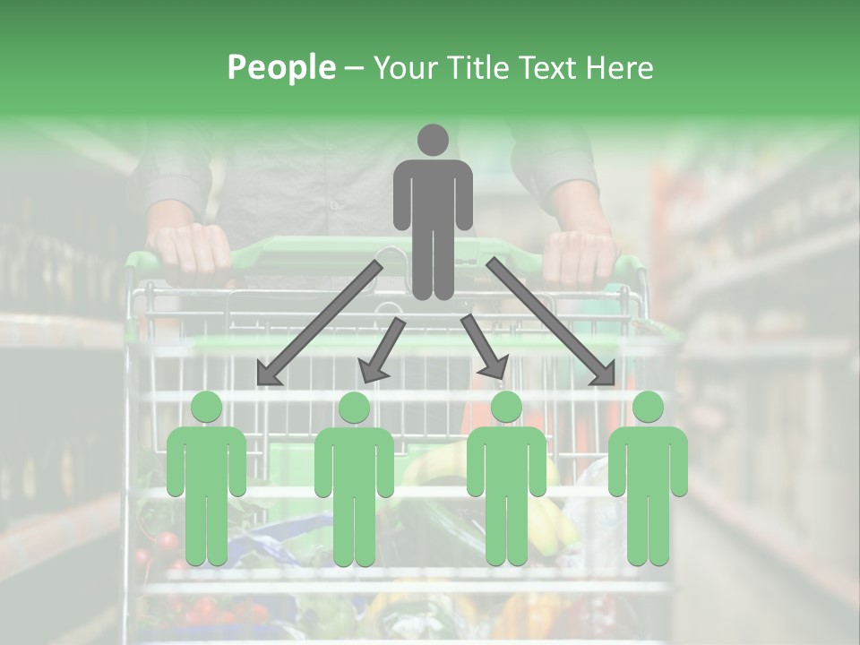 Closeup Consumer Market PowerPoint Template