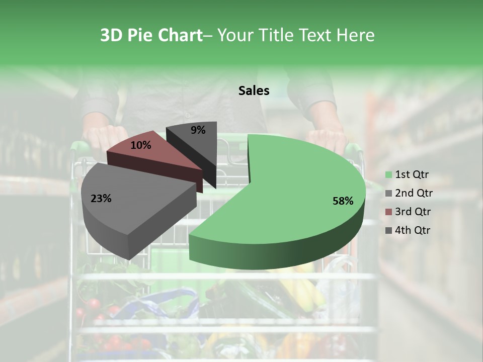 Closeup Consumer Market PowerPoint Template