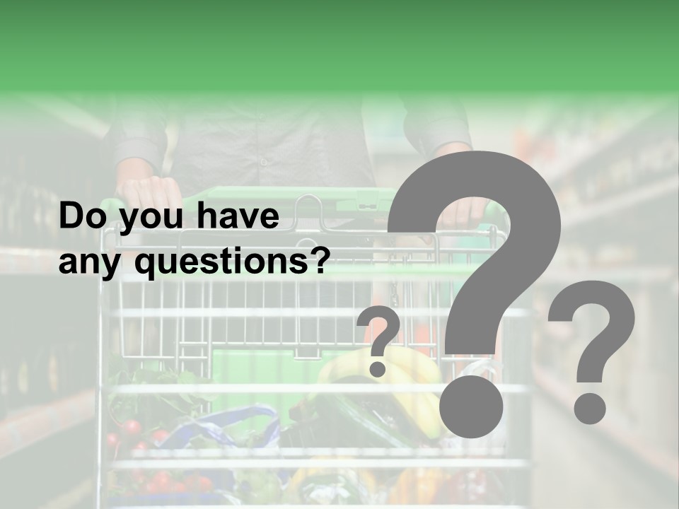 Closeup Consumer Market PowerPoint Template