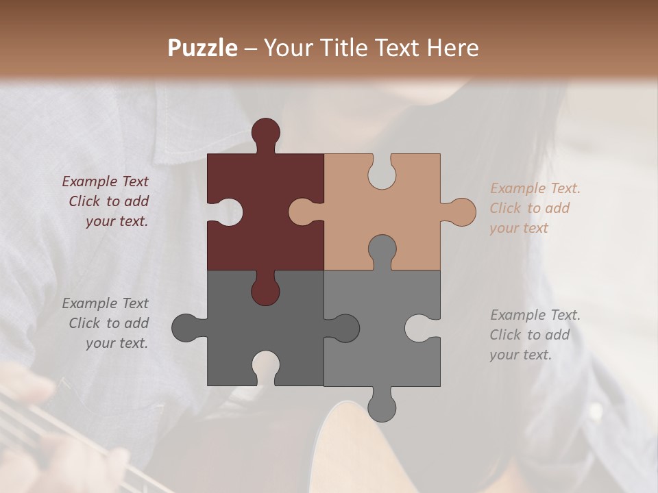 Twenties Guitar Dental PowerPoint Template
