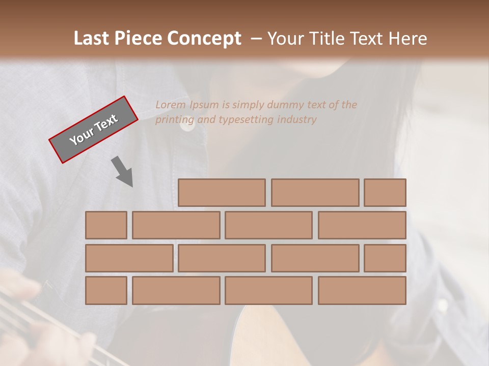 Twenties Guitar Dental PowerPoint Template