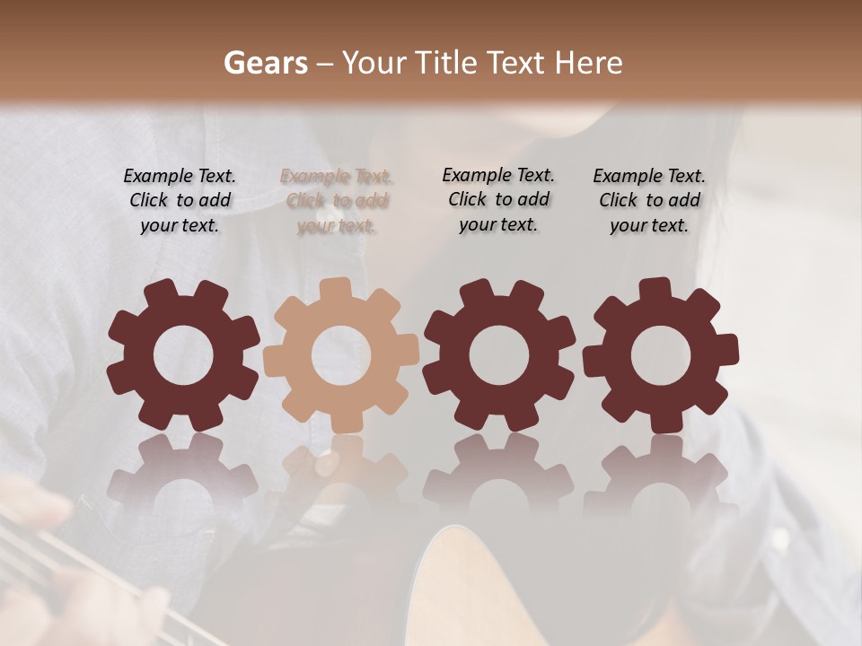 Twenties Guitar Dental PowerPoint Template