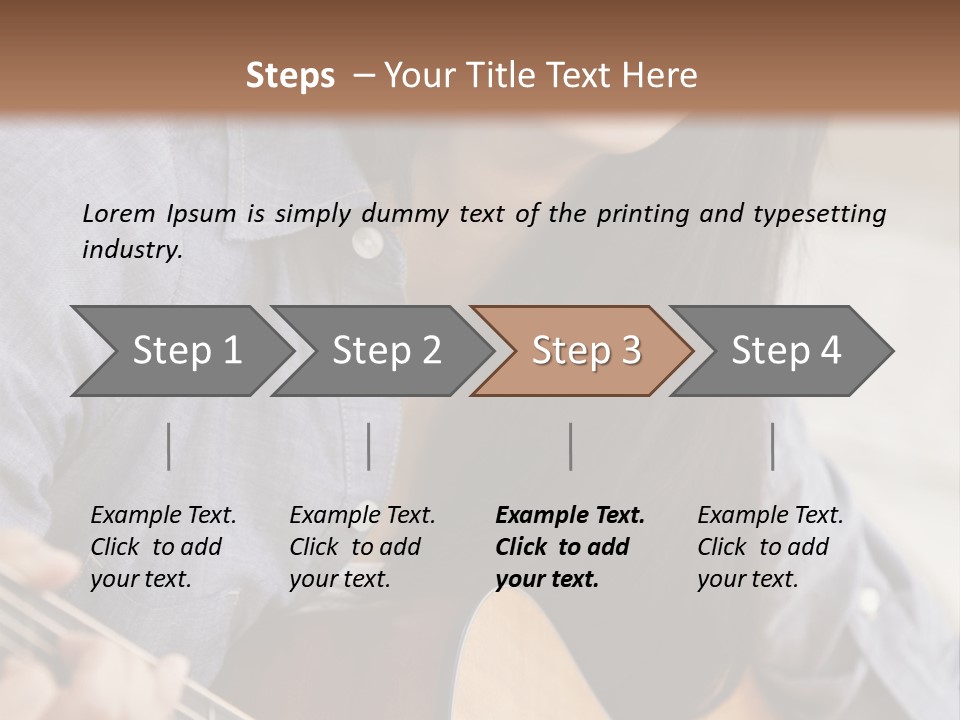 Twenties Guitar Dental PowerPoint Template