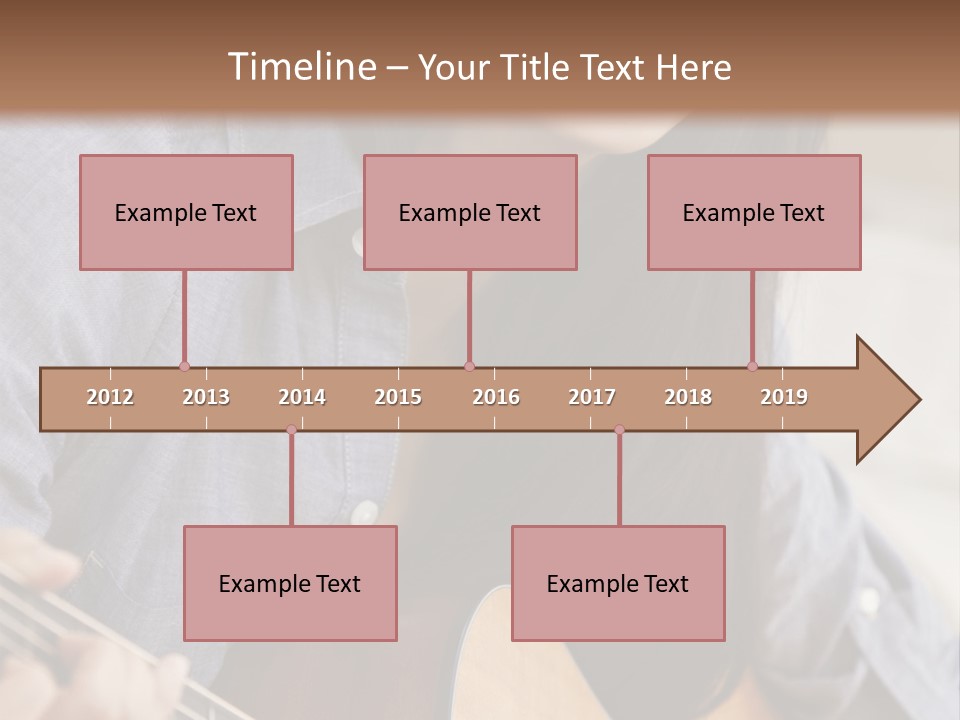 Twenties Guitar Dental PowerPoint Template