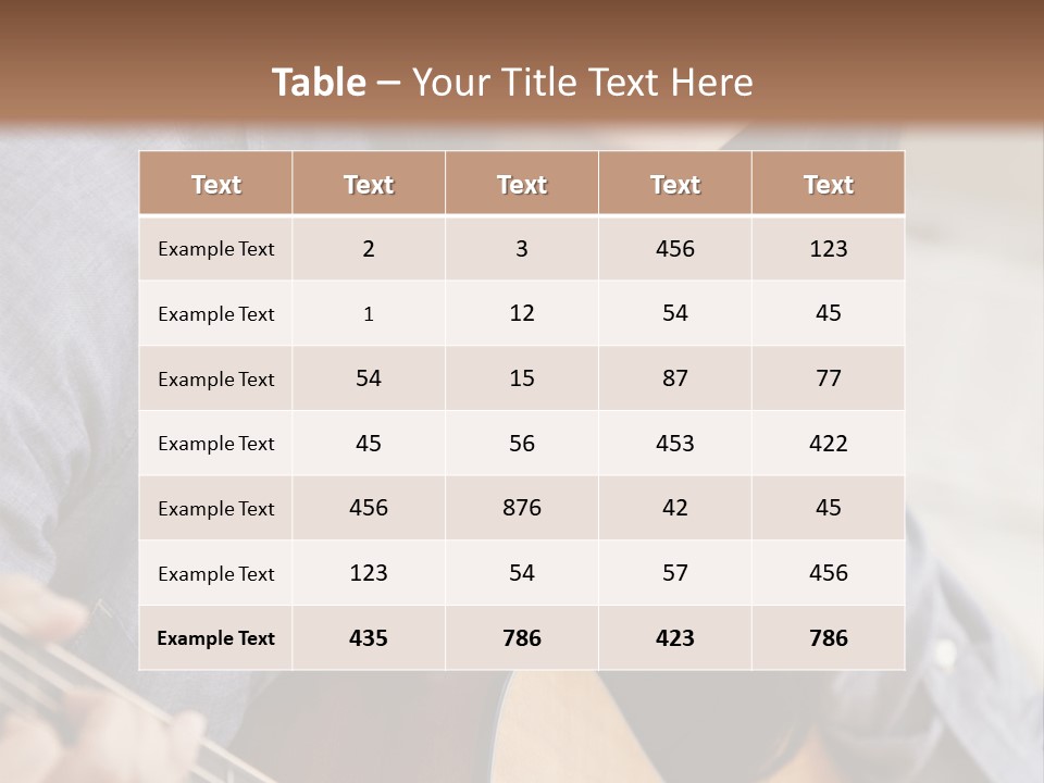 Twenties Guitar Dental PowerPoint Template