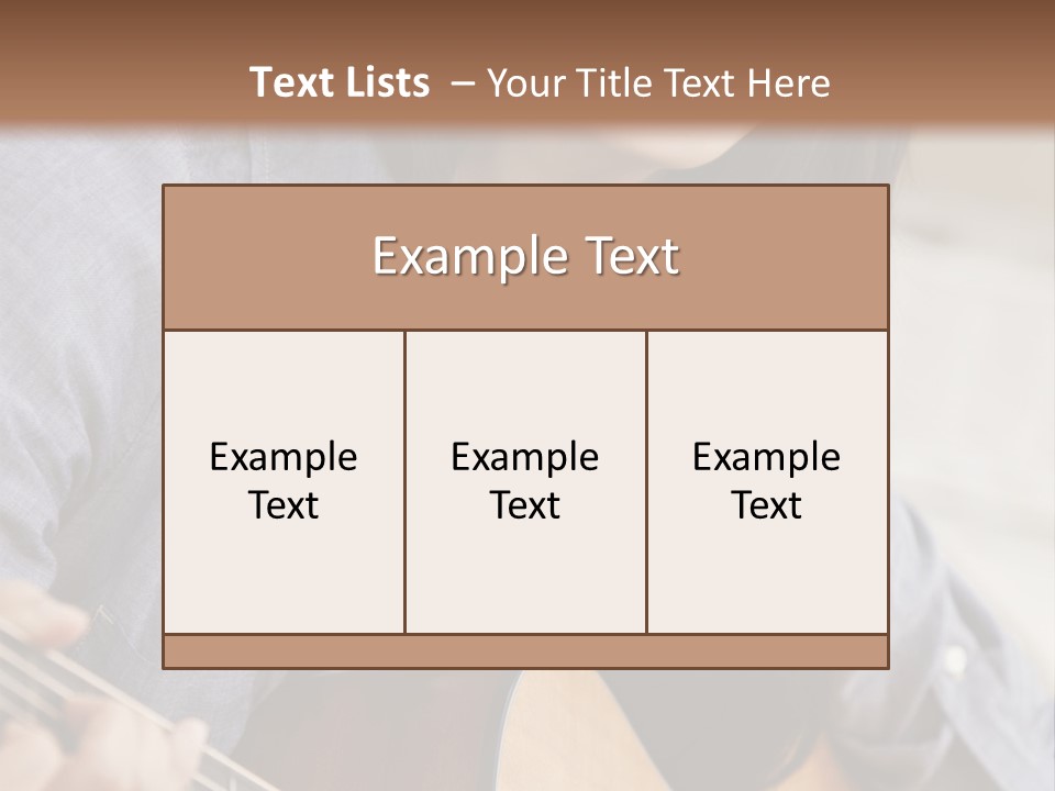 Twenties Guitar Dental PowerPoint Template