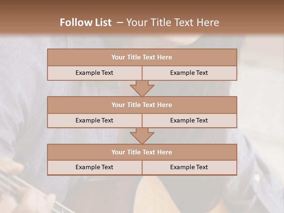 Twenties Guitar Dental PowerPoint Template