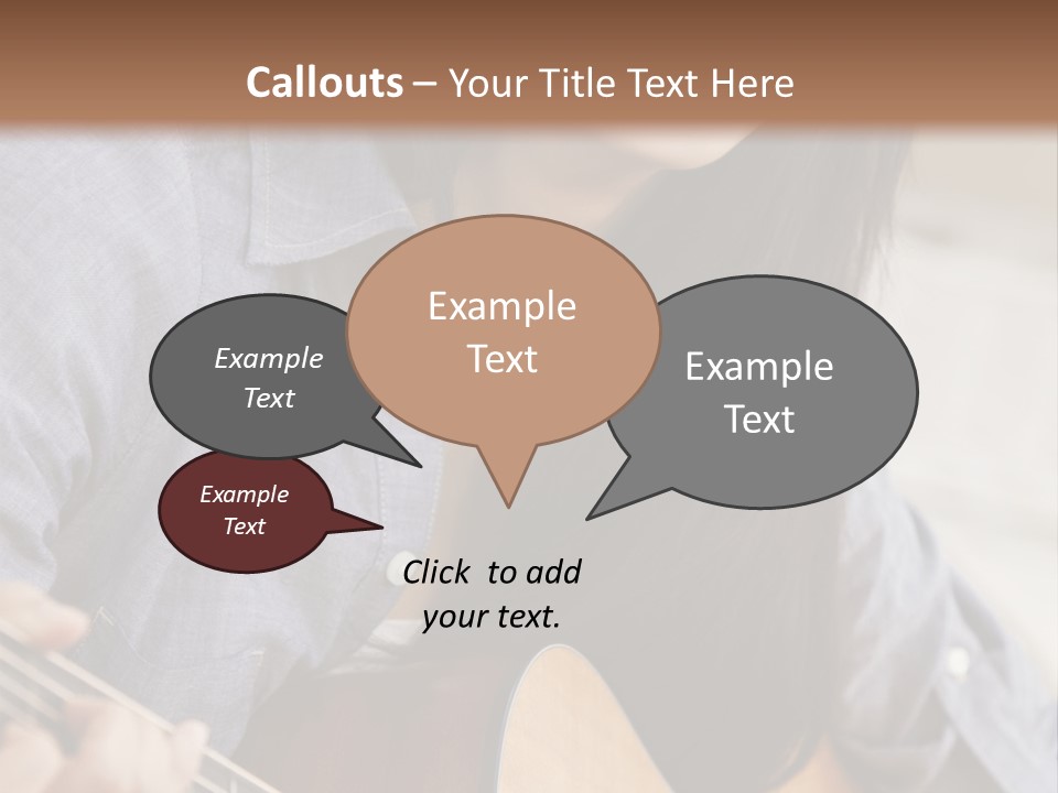 Twenties Guitar Dental PowerPoint Template