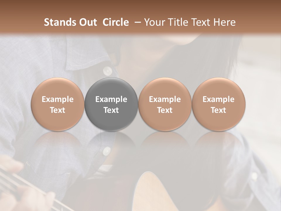 Twenties Guitar Dental PowerPoint Template