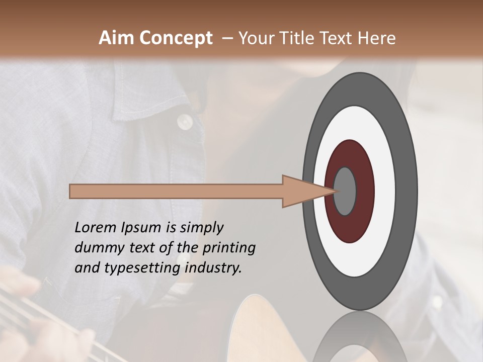 Twenties Guitar Dental PowerPoint Template