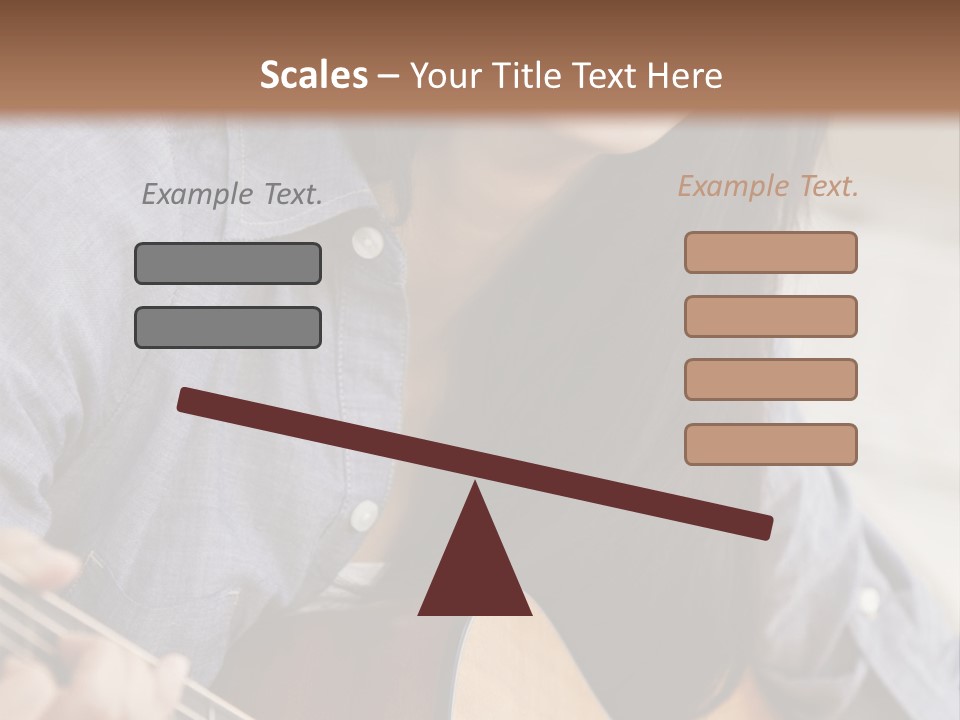 Twenties Guitar Dental PowerPoint Template