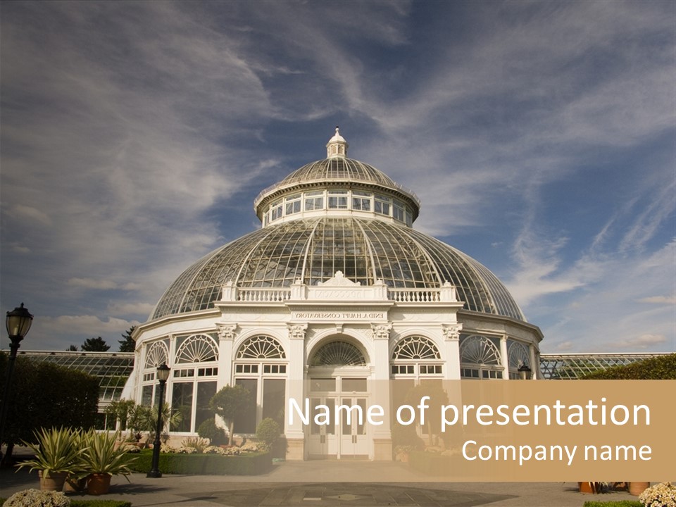 Architecture Shrub Historic PowerPoint Template