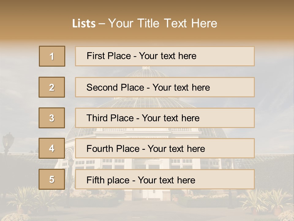Architecture Shrub Historic PowerPoint Template