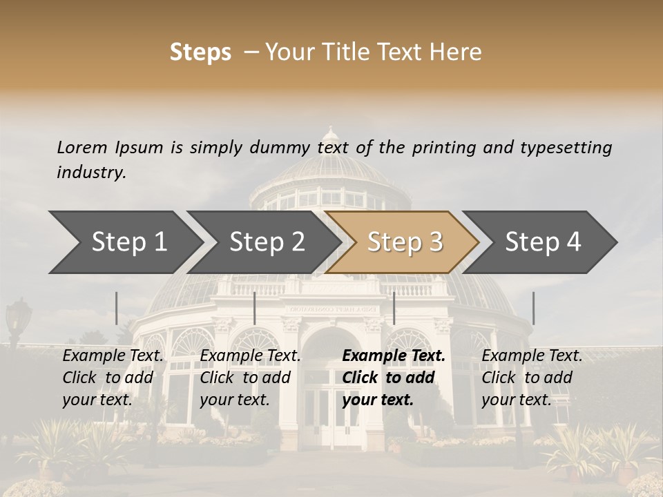 Architecture Shrub Historic PowerPoint Template
