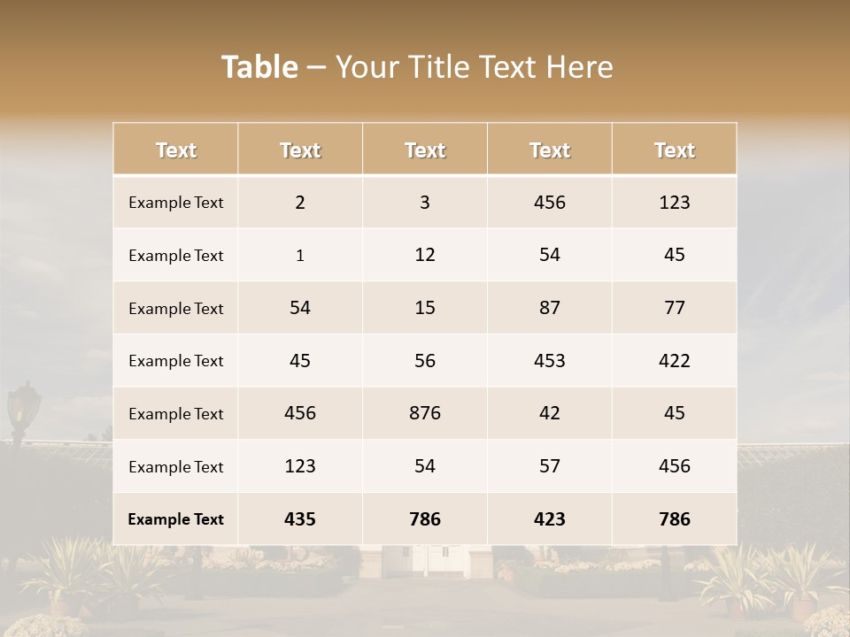 Architecture Shrub Historic PowerPoint Template