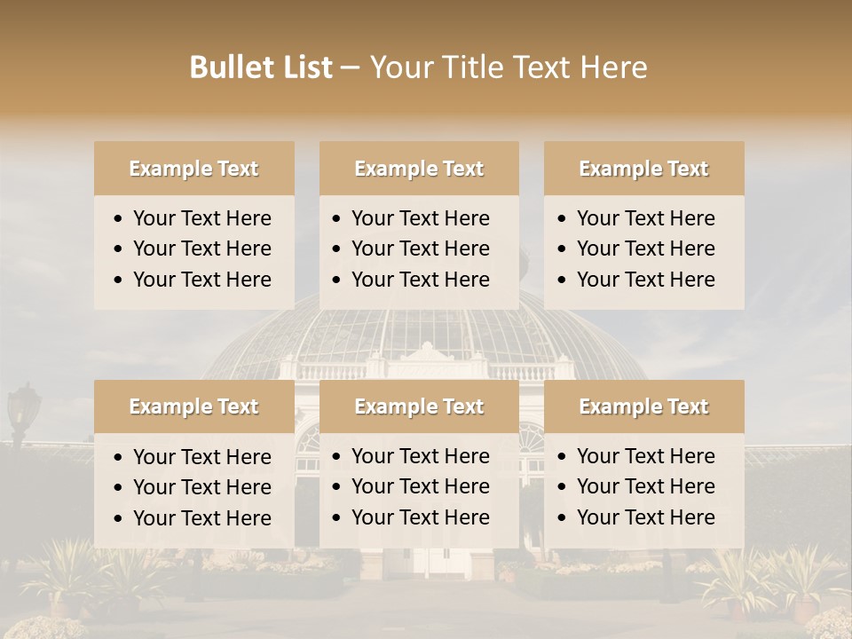 Architecture Shrub Historic PowerPoint Template