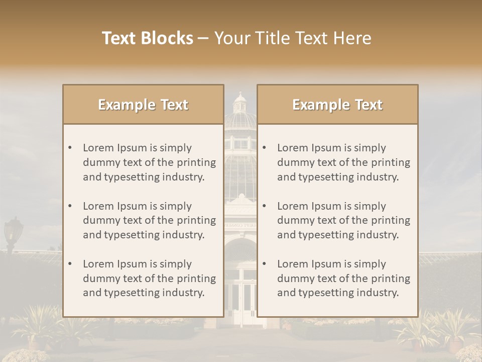 Architecture Shrub Historic PowerPoint Template