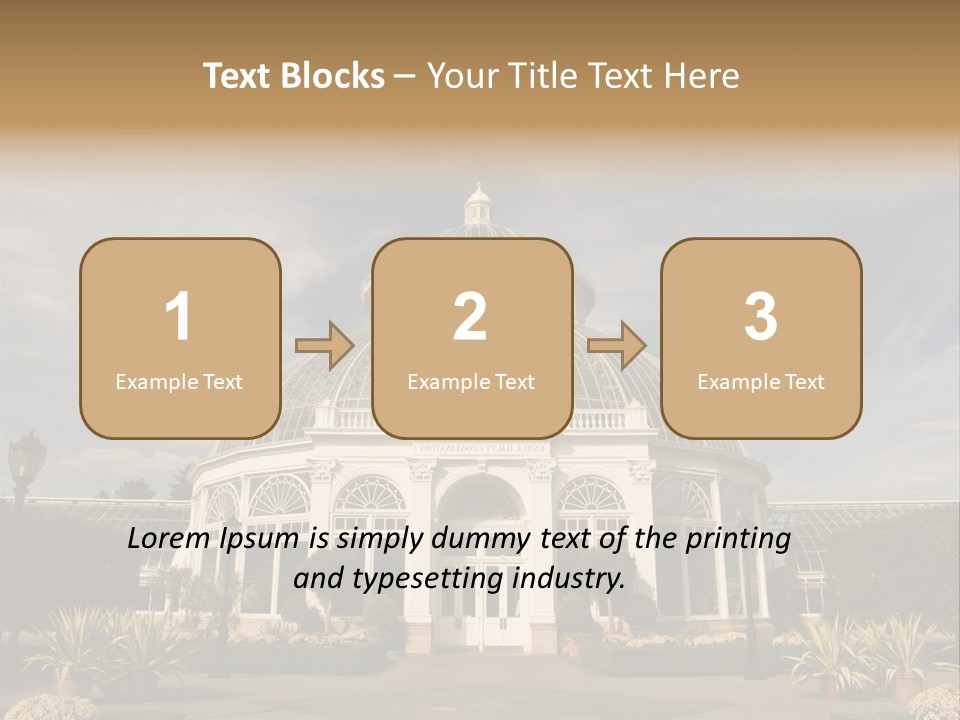 Architecture Shrub Historic PowerPoint Template