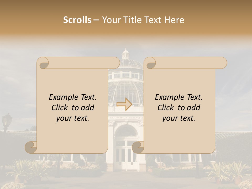 Architecture Shrub Historic PowerPoint Template