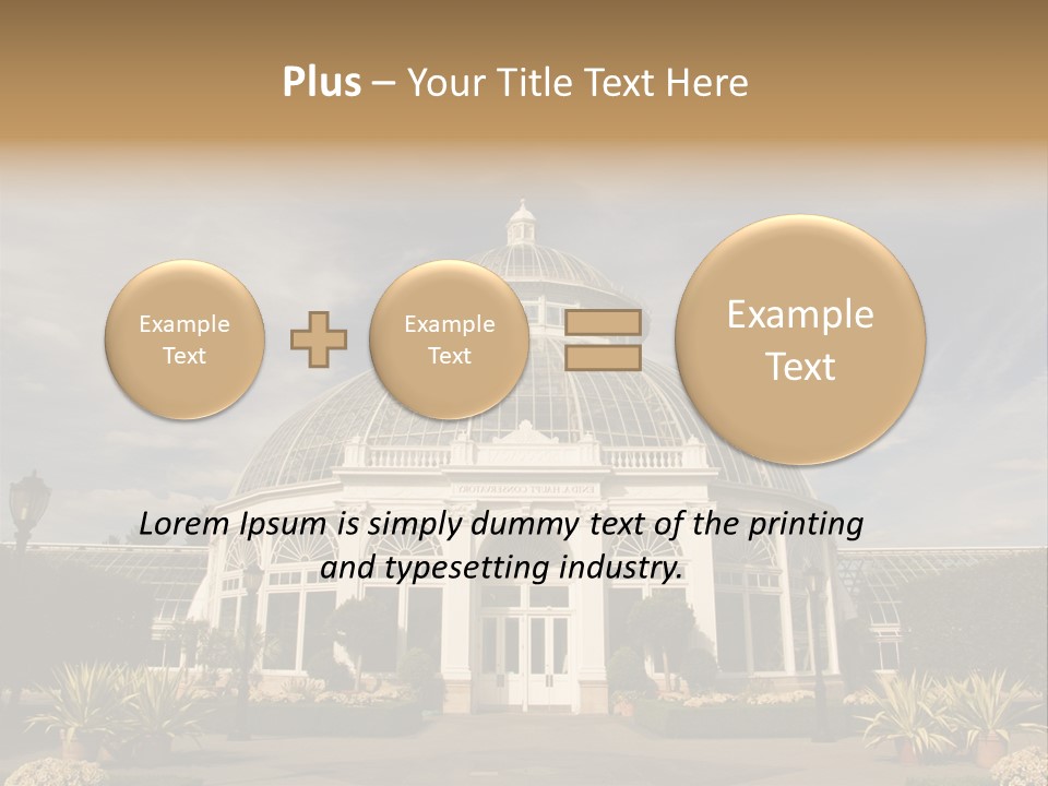 Architecture Shrub Historic PowerPoint Template
