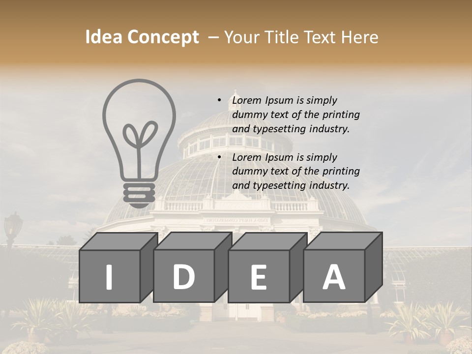 Architecture Shrub Historic PowerPoint Template