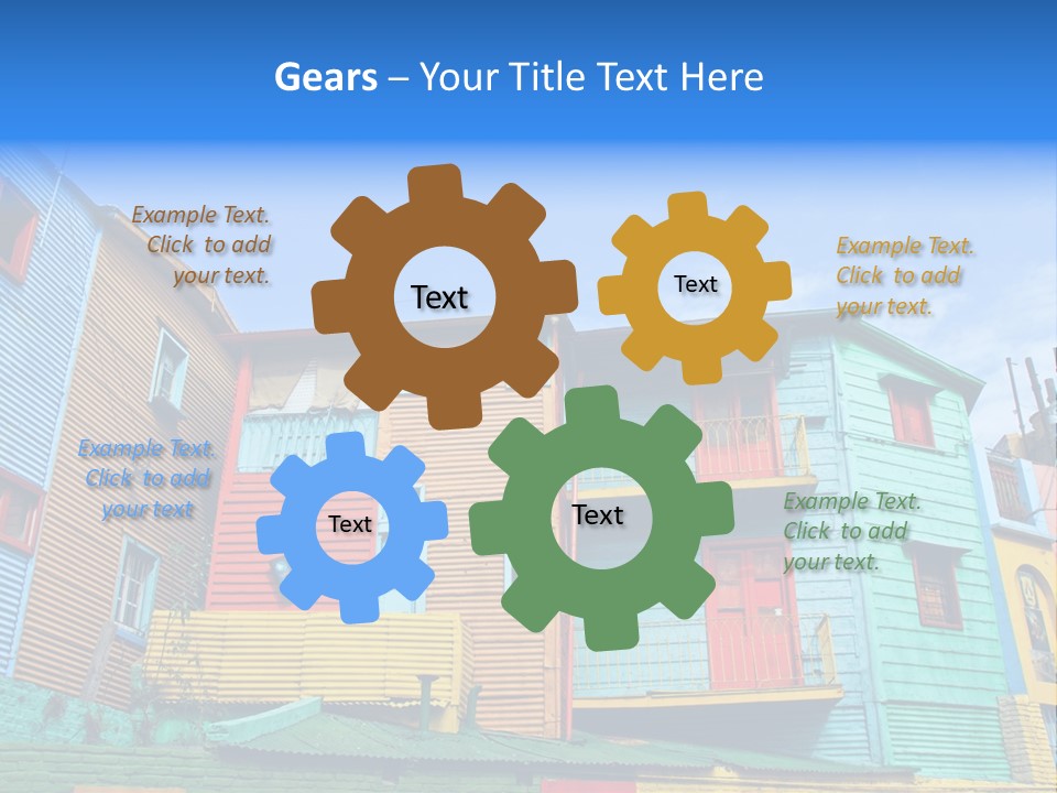 Colours Background Vintage PowerPoint Template