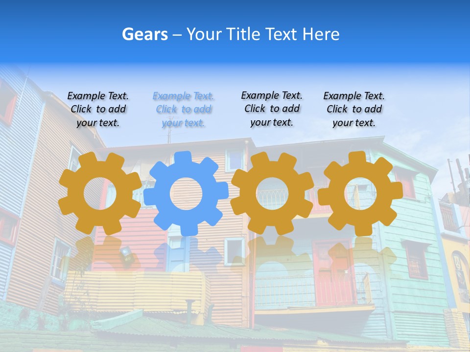 Colours Background Vintage PowerPoint Template