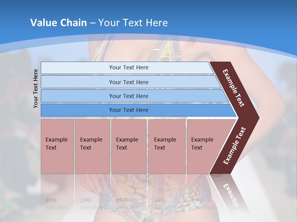 A Woman In A Swimsuit On A Runway PowerPoint Template