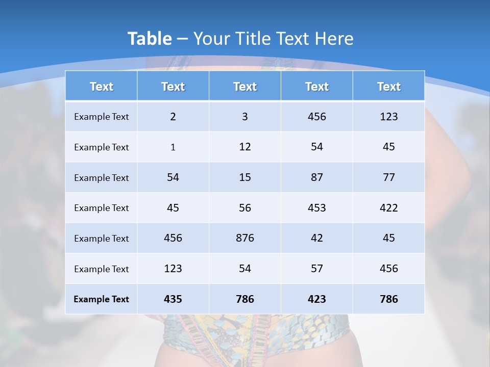 A Woman In A Swimsuit On A Runway PowerPoint Template