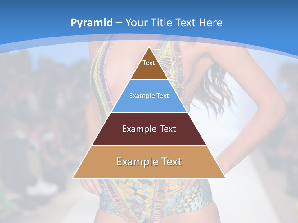 A Woman In A Swimsuit On A Runway PowerPoint Template