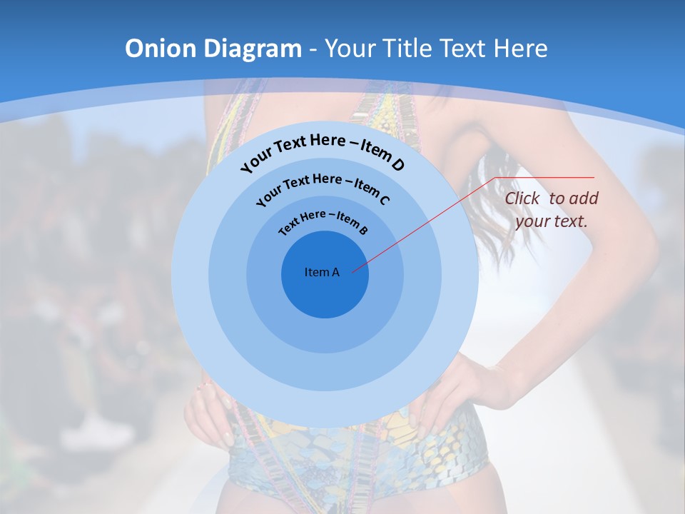 A Woman In A Swimsuit On A Runway PowerPoint Template