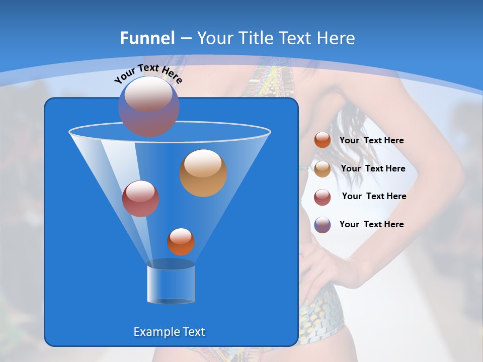 A Woman In A Swimsuit On A Runway PowerPoint Template