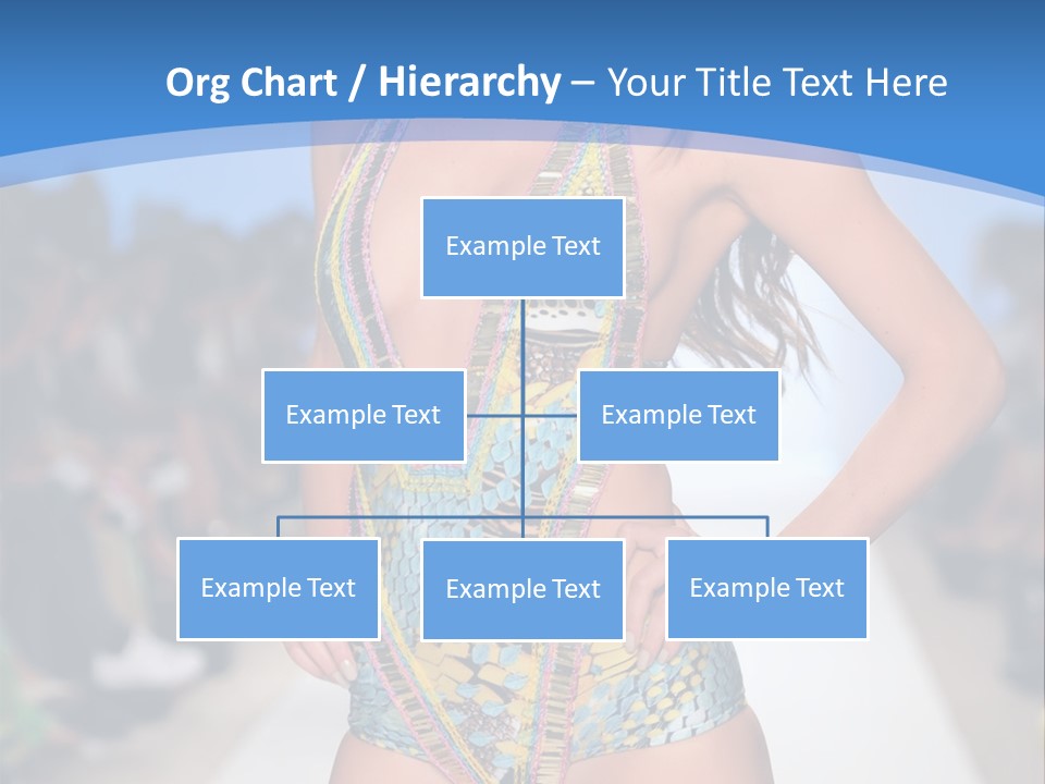 A Woman In A Swimsuit On A Runway PowerPoint Template